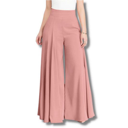 Nadia™ - Elegante broek met hoge taille en wijde pijpen